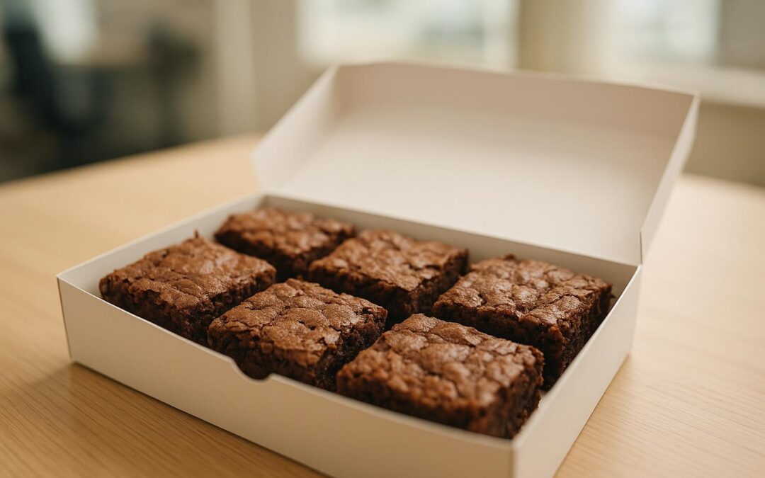 Brownies bezorgen op kantoor: de zoetste manier om collega’s te verrassen